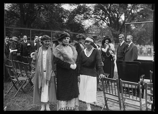 Photo:and Mrs. match White House. at Tennis group Harding