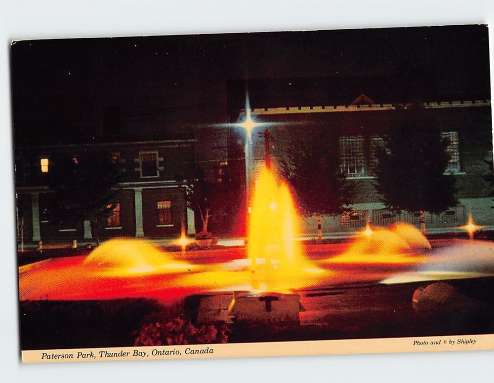 Postcard Paterson Park Thunder Bay Ontario Canada