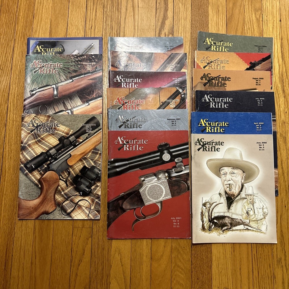 Precision Rifle Magazine Lot - 15 Issues from 2000-2003-image