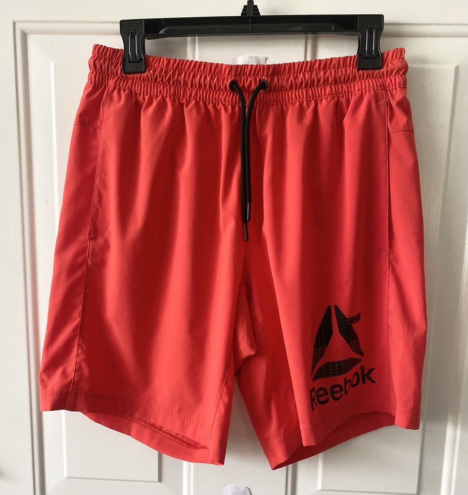 Reebok Cross Fit Shorts Mens Medium Red Speedwick Training Running Gym