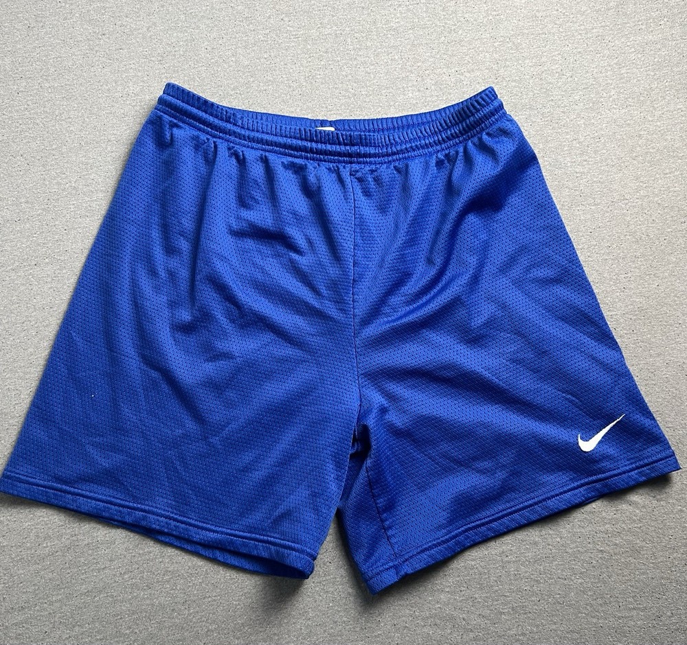 Vintage Nike Shorts Men’s S Blue Athletic Mesh Basketball 90s White Tag