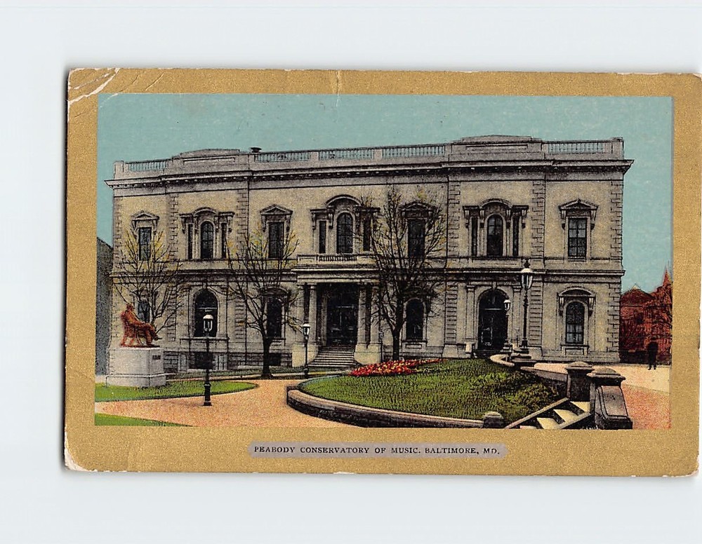 Postcard Peabody Conservatory of Music Baltimore Maryland USA