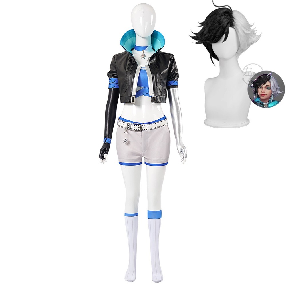 Luna Snow Seol Hee Cosplay Costume Women's Uniform Coat Pants Wig Full Set