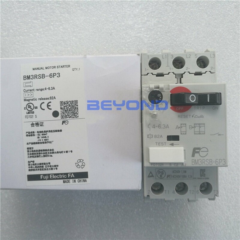 1PC NEW FOR FUJI motor protection switch BM3RSB-6P3 circuit breaker 4-6.3A