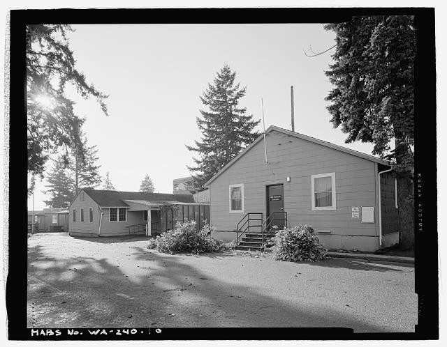 ADMINISTRATION A5, EAST ELEVATIONS, LOOKING SOUTHWEST - Barnes General