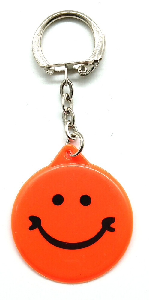 Vintage Smiley Face Keyring Keychain
