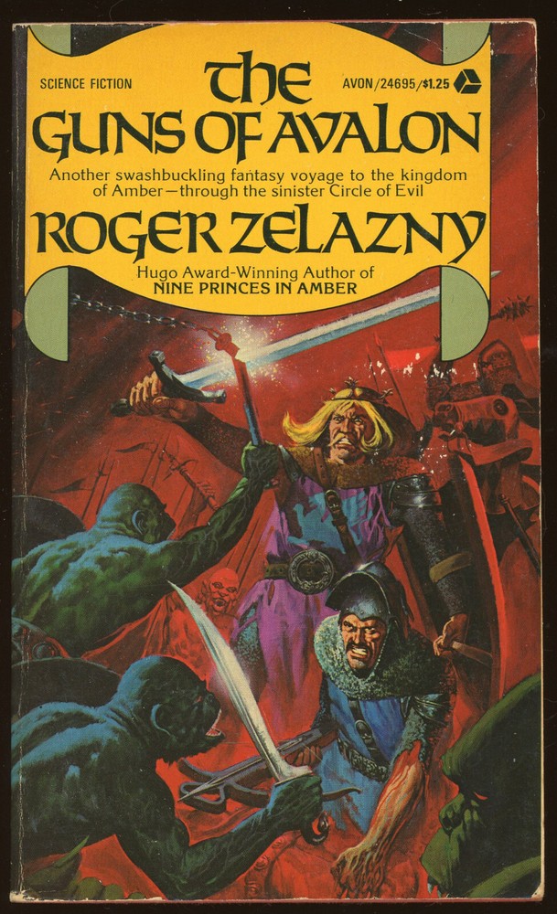 Fiction PB: THE GUNS OF AVALON by Roger Zelazny. Avon 3rd printing.
