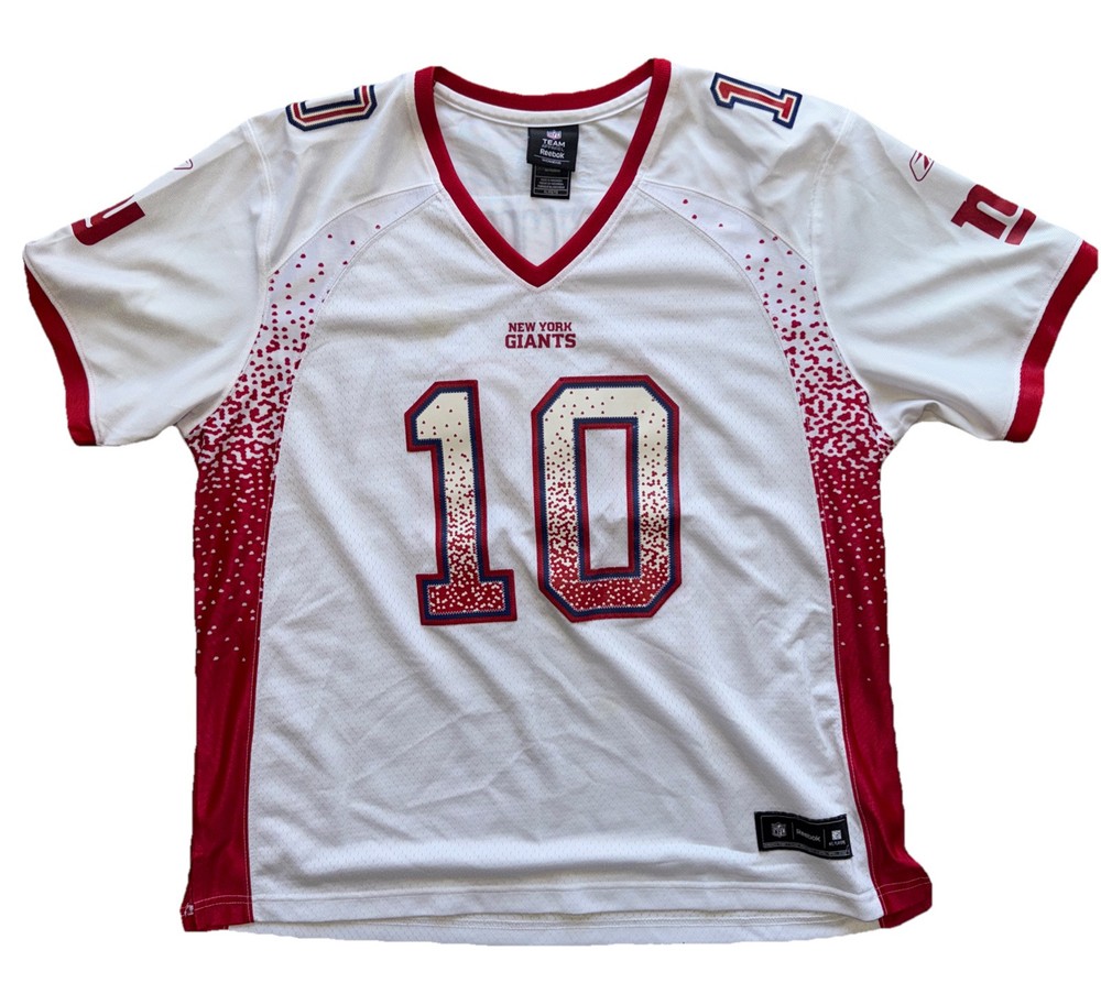 Vintage Reebok New York Giants Eli Manning Womens XL White Jersey