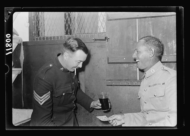 Jerusalem Palestine 1940 Warrant Officers Club German Colony Soldiers
