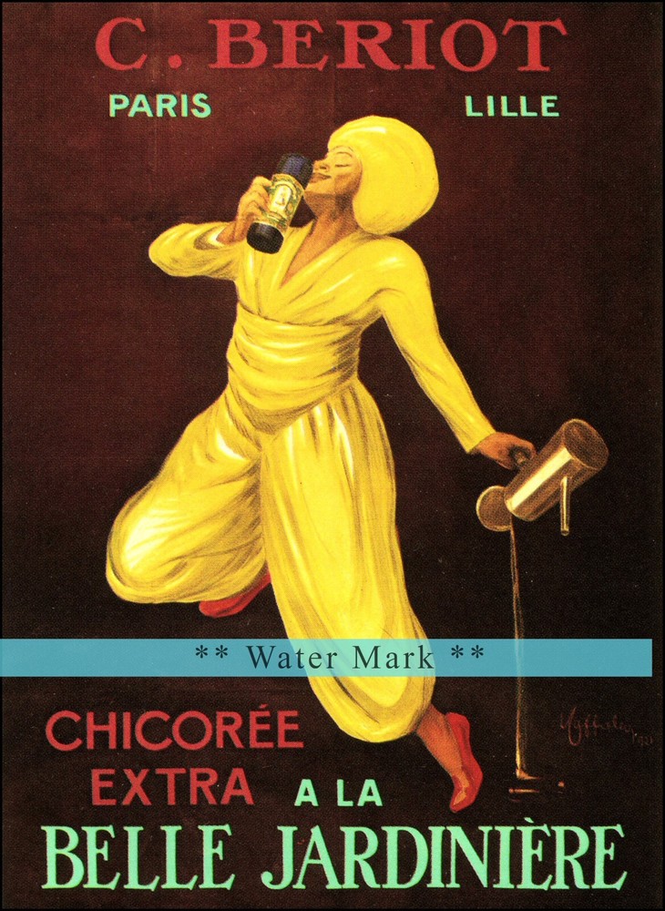 A La Belle Jardiniere Chicore 1921 Vintage Poster Print Retro Style Wall  Art