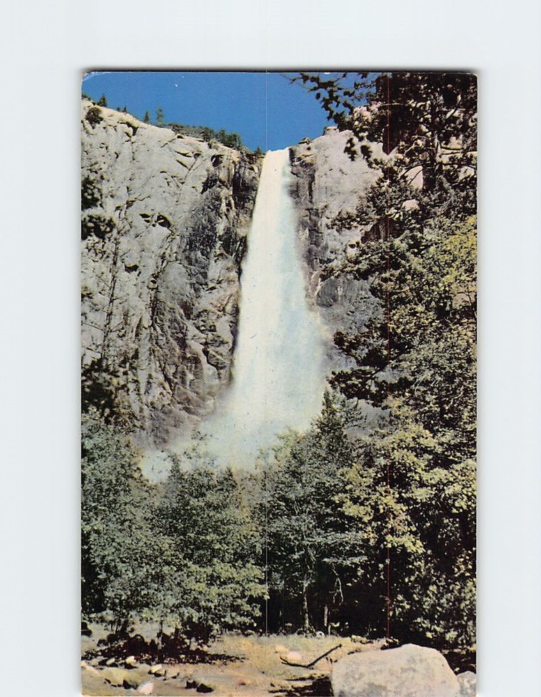 Postcard Bridal Veil Fall Yosemite National Park California USA