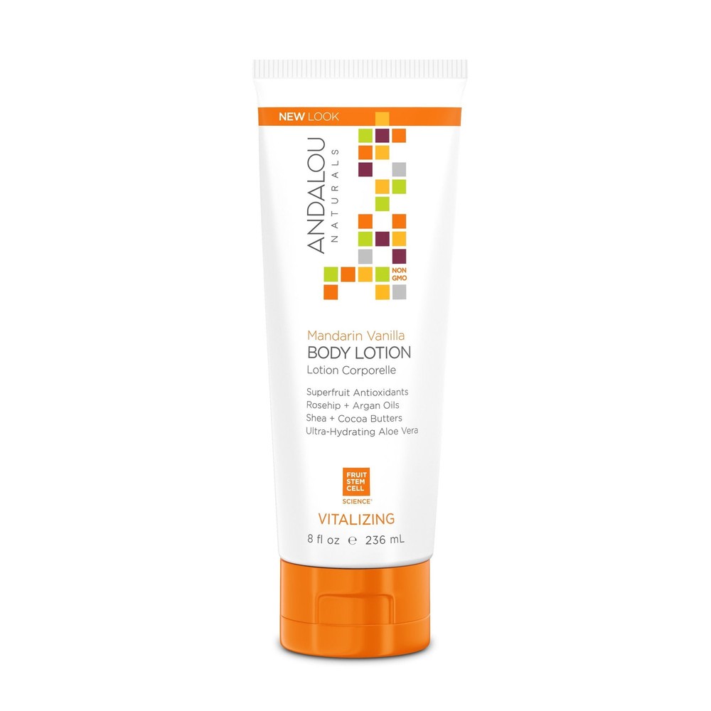 Andalou Naturals Mandarin Vanilla Vitalizing Body Lotion 8oz (6 Pack)