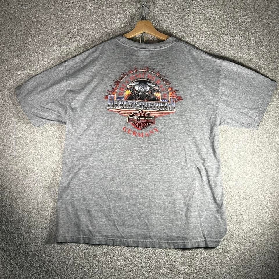 Vintage late 90s Harley Davidson Germany double sided pocket tshirt XXL