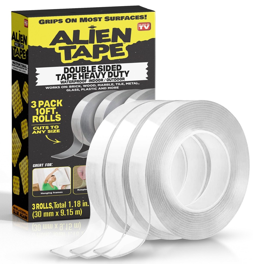 ALIEN TAPE Double Sided Tape Heavy Duty, Nano Tape, Double Sided Mounting Tap...