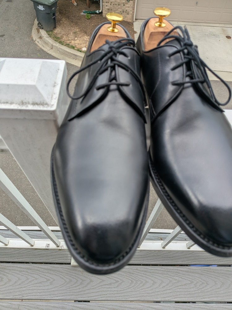 TLB Mallorca Artista Black Plain Toe Derby 114 UK9 US 10