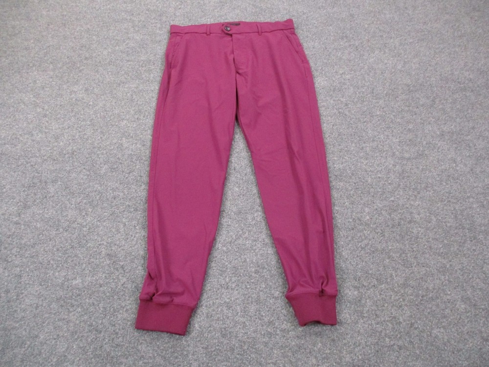 Greyson Pants Mens 32 Purple Stretch Joggers Preppy Performance Golf Active