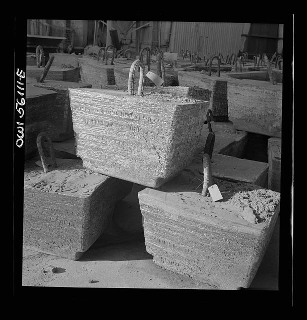 Photo:Concrete Troughs 1940s Industrial Molds Construction Supplies