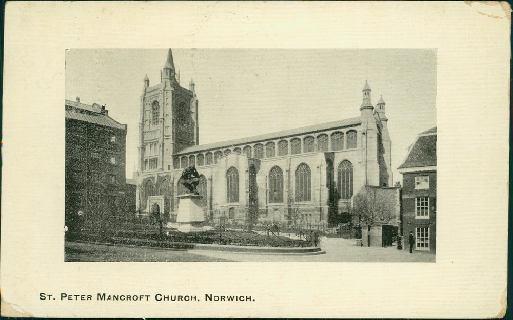 Norwich St Peter Mancroft Church 1912 Postmark