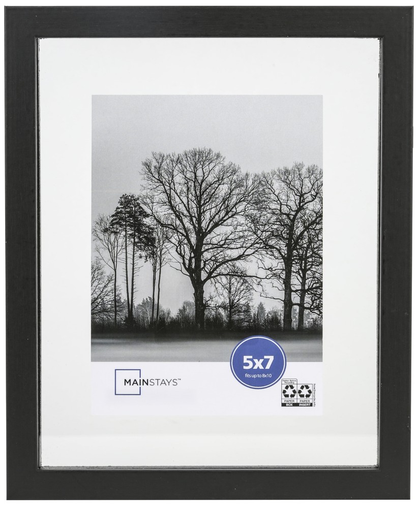 8x10 Float to 5x7 Black Linear Float Picture Frame
