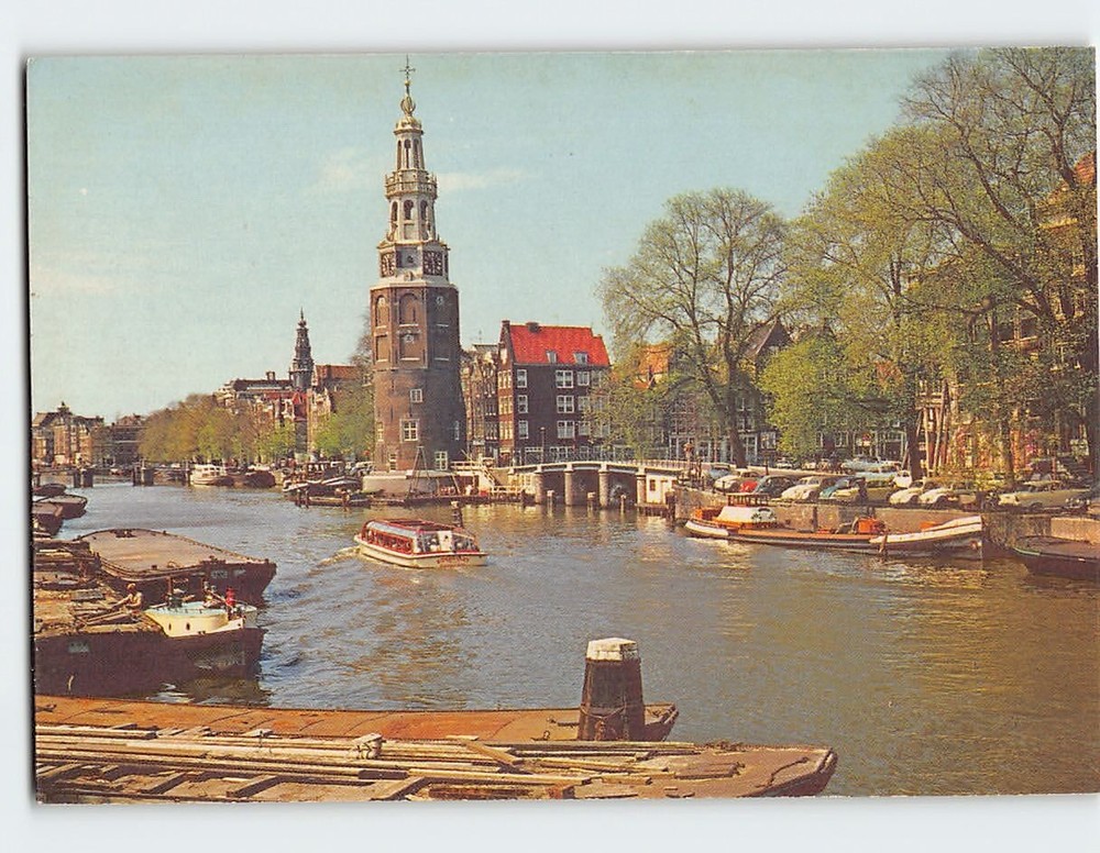 Postcard Montelbaanstoren Amsterdam Netherlands