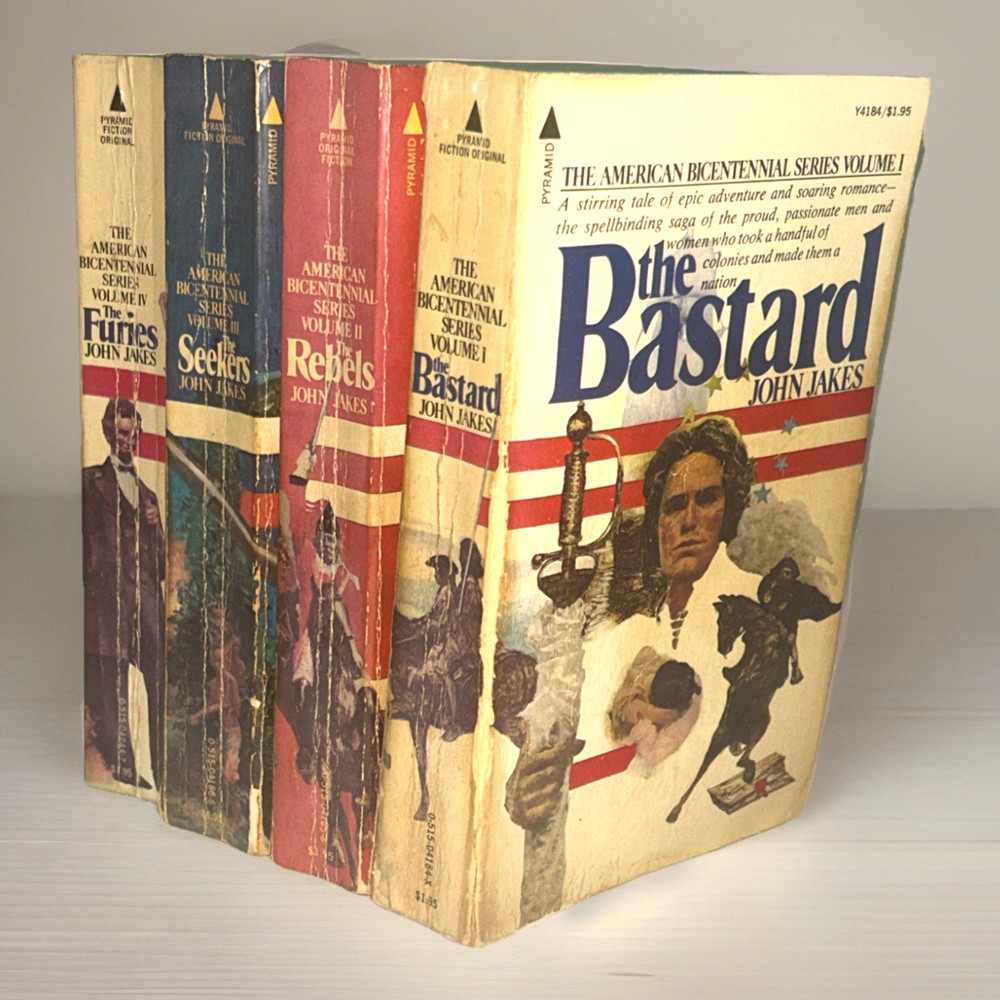 John Jakes ~ Bicentennial Series ~ Volume 1 - 4 ~ Vintage Paperbacks ~ Lot of 4