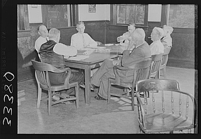 Charlotte County, Virginia. Meeting of county school board of education, of