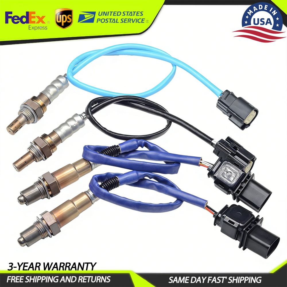 4Pcs Up+Downstream O2 Oxygen Sensor For 2013-2015 Ford Taurus 3.5L Turbo Lincoln