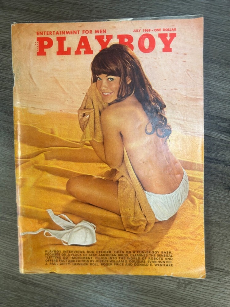 Vintage PLAYBOY Magazine July 1969 Barbi Benton, Rod Steiger W Centerfold VG
