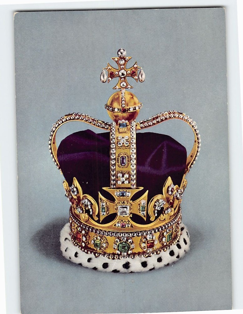 Postcard St. Edward's Crown (The Crown of England)
