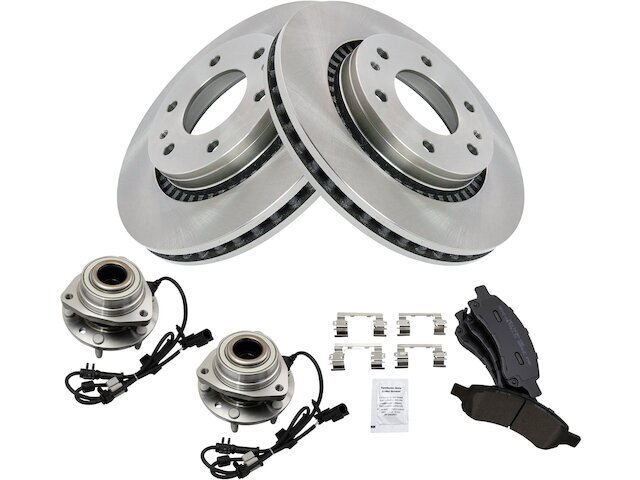 2007-2009 Saab 9-7X 4.2L Front Brake Pad Rotor & Hub Kit 84WRJJ