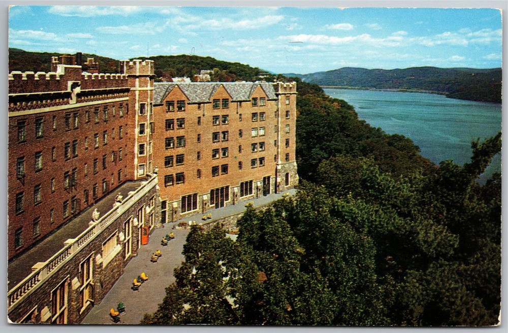 West Point NY U.S. Hotel Thayer Hudson River Military Academy Postcard
