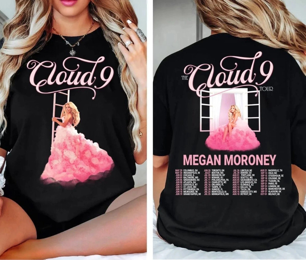Megan Moroney The Cloud 9 Tour 2026 T shirt