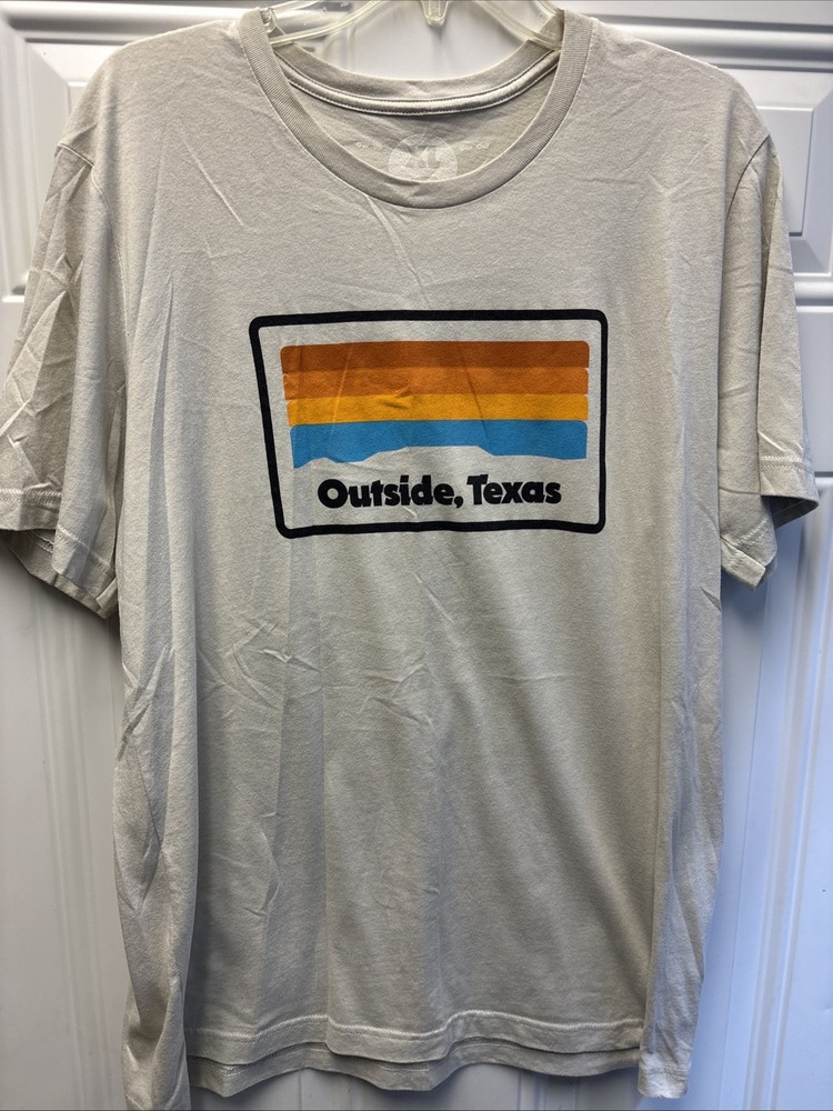 Outside, Texas “Sunset Stripe” T-Shirt (Size: XL)