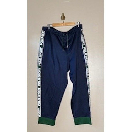 Vintage Polo Sport Ralph Lauren Track Pants Logo Tape Navy XL