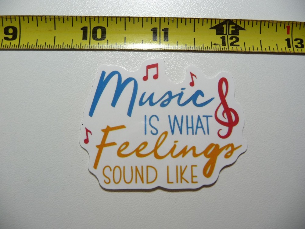 Music Feelings Sound Decal Sticker for Band Fans Song Lovers