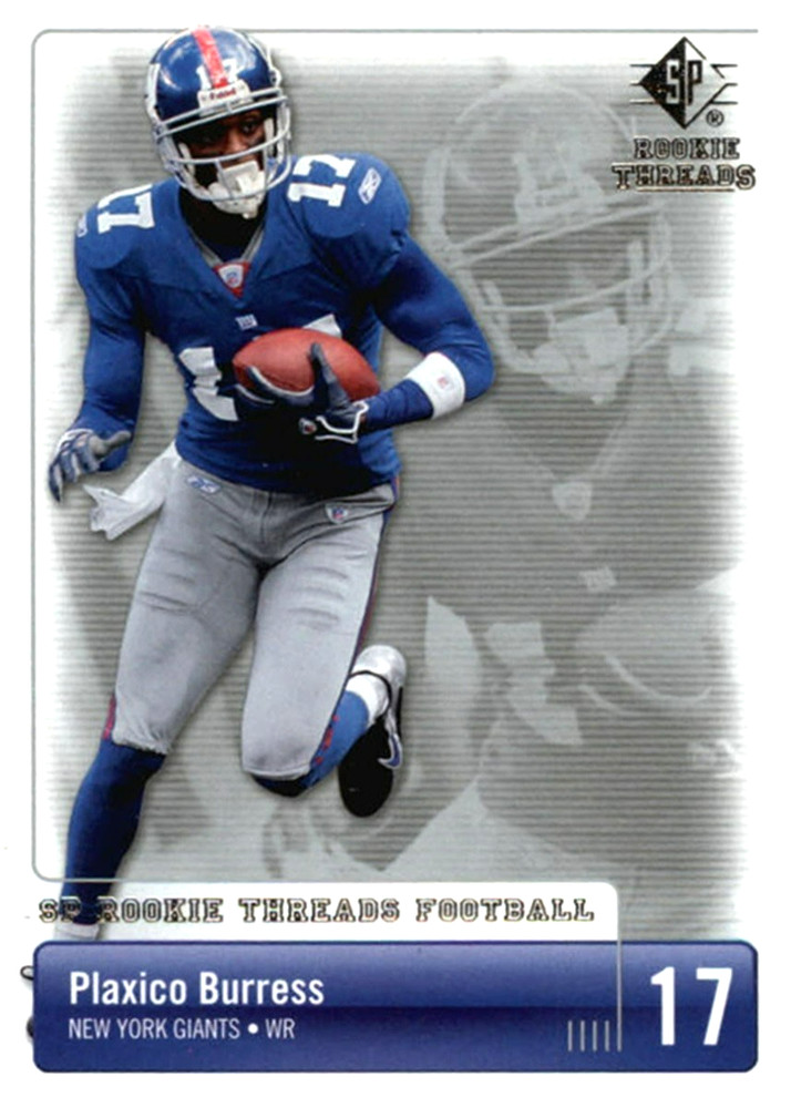 2007 SP Rookie Threads #66 Plaxico Burress New York Giants