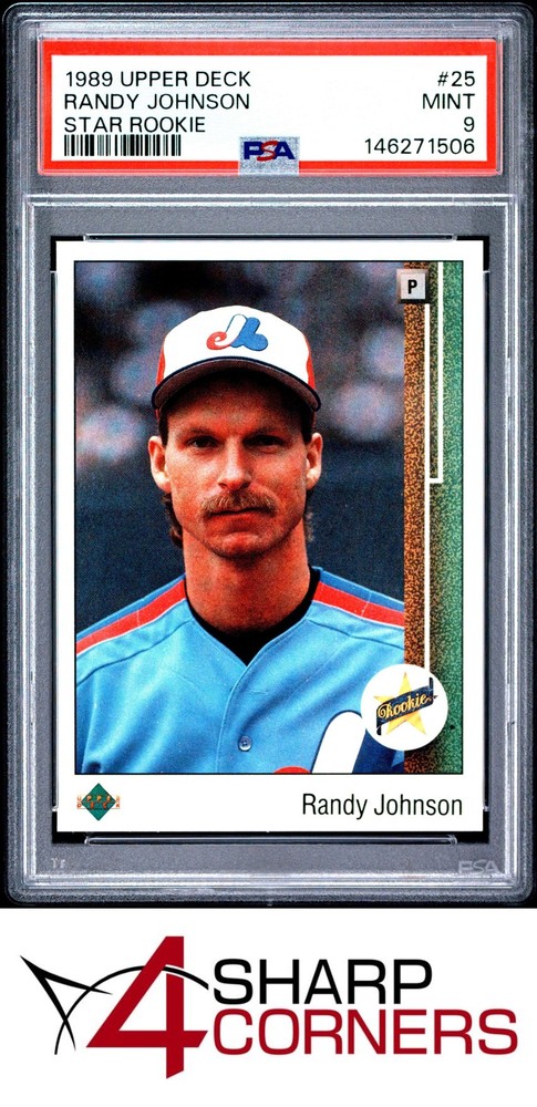 1989 Upper Deck Star Rookie #25 Randy Johnson Rc Expos Hof Psa 94SC breaks auction records weekly! Consign today!