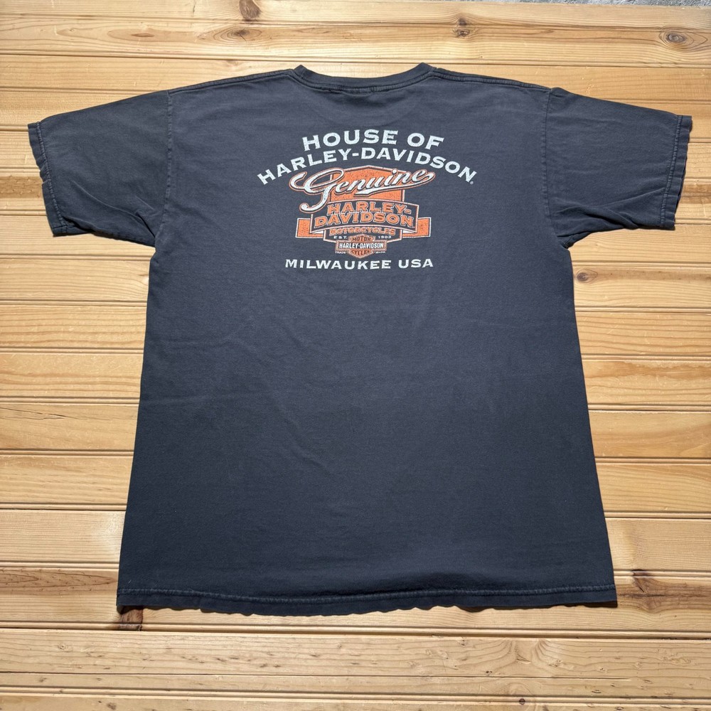 Harley-Davidson Motorcycles Milwaukee Wisconsin USA Graphic Biker T-Shirt Large