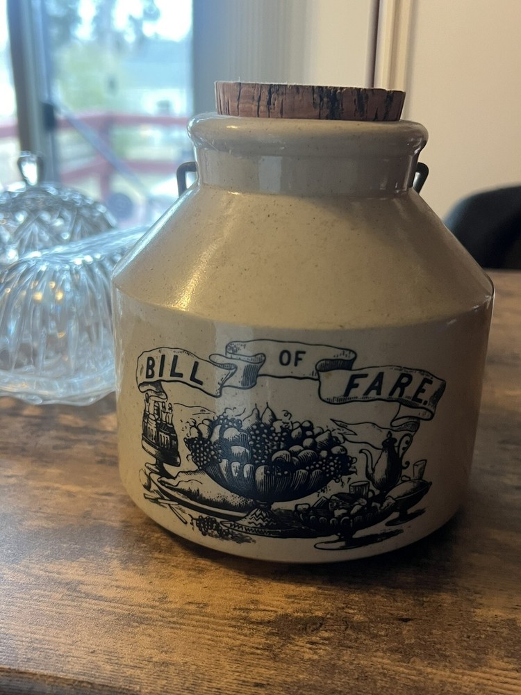 Vintage Crock Bill of Fair Ceramic Collectible Pottery Piece  