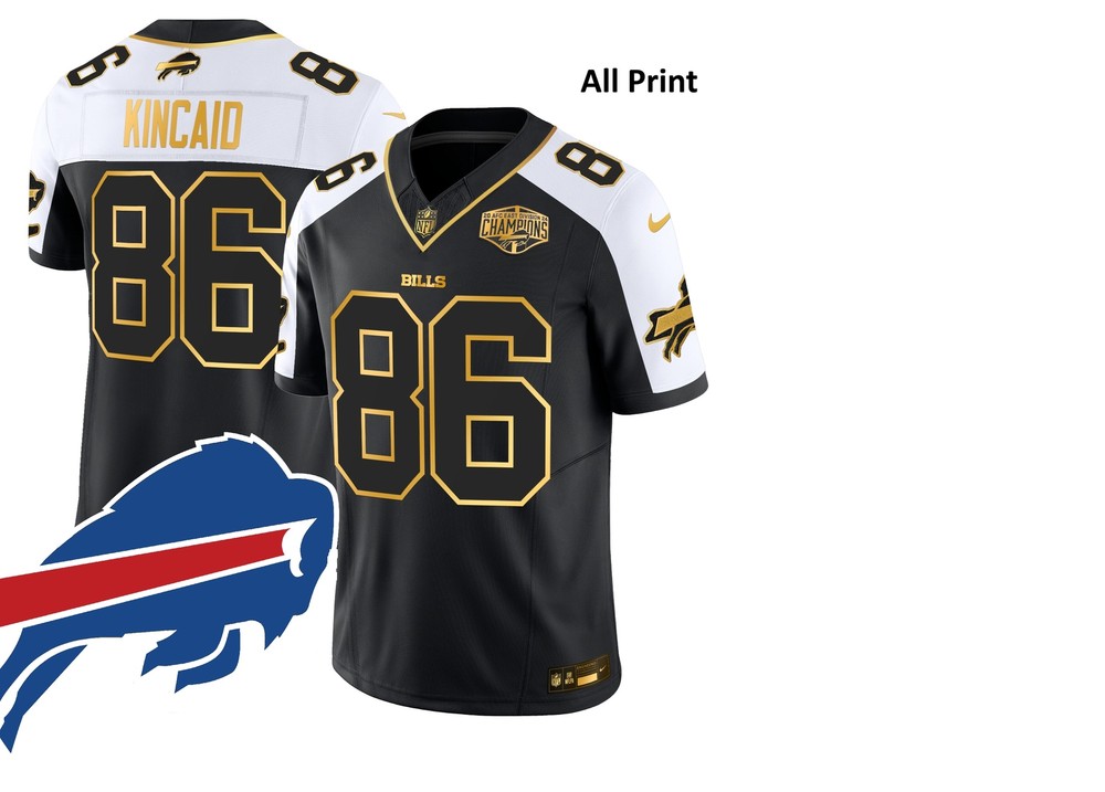 BuffaloxBills AFCxEastxChampions #86 DaltonxKincaid Footbal Jersey-All Print