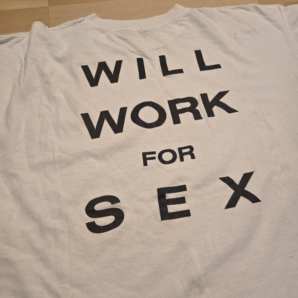 Vintage Sex Shirt Size XXL 1990s Single Stitch USA Adult Humor  Distressed