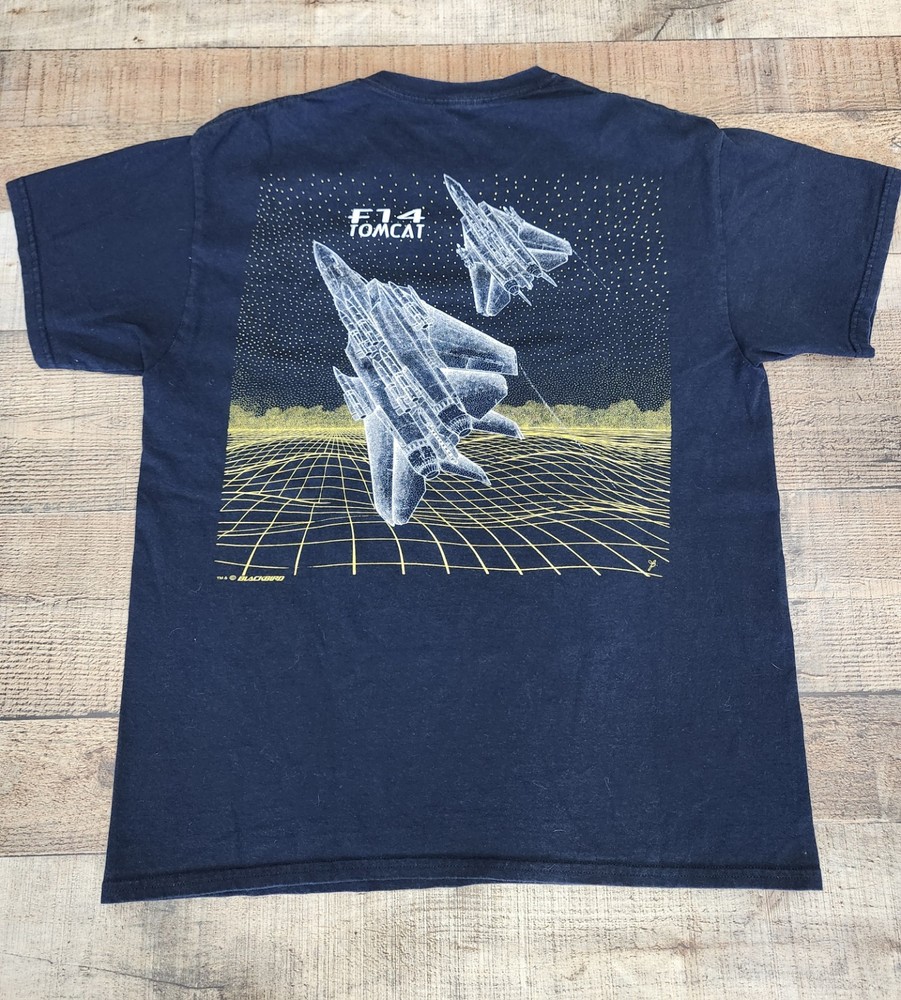 Vtg Tomcat F-14 Fighter Jet T Shirt Sz XL Double Sided 🔥