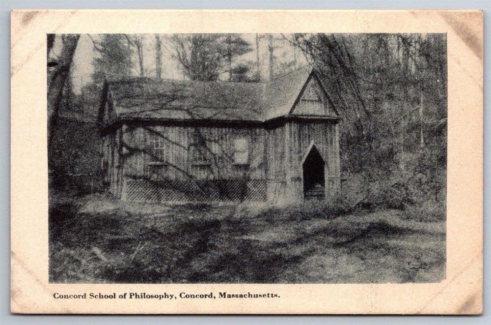 Concord School Of Philosophy MA Pre C1907 UDB Postcard AB16