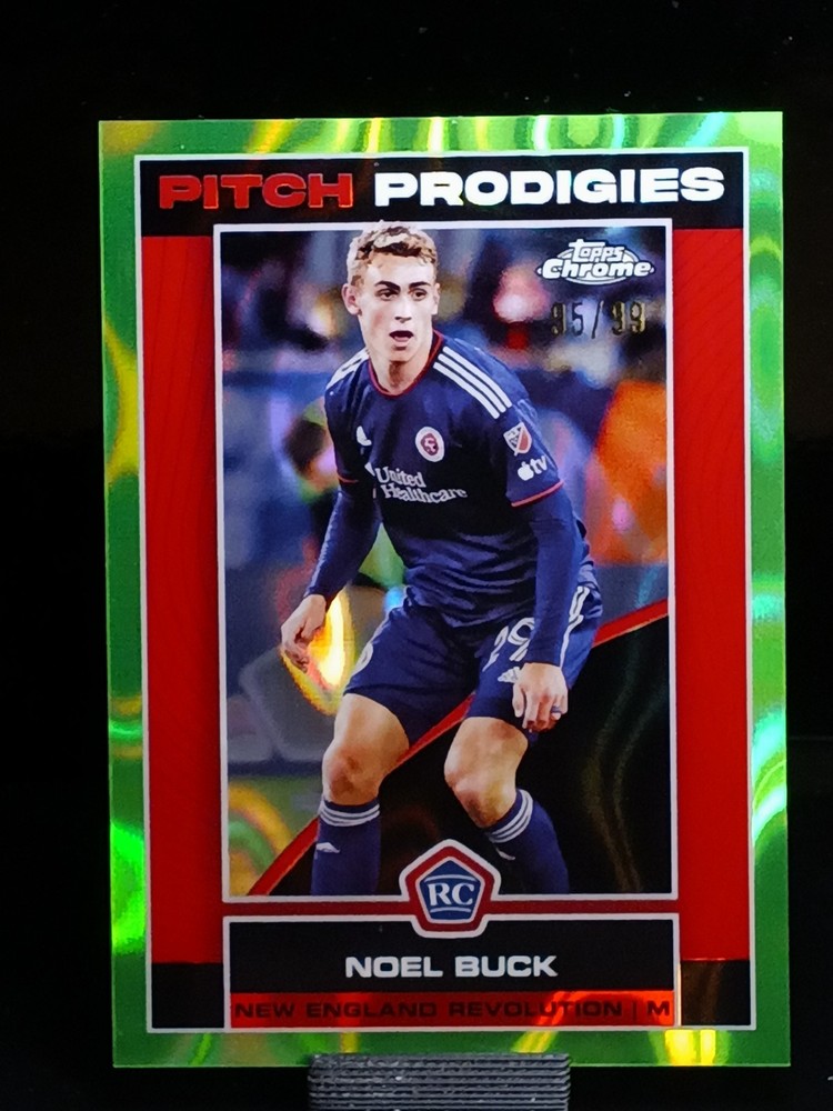 2023 Topps Chrome Pitch Prodigies Neon Green Lava Refractor /99 Noel Buck Rookie