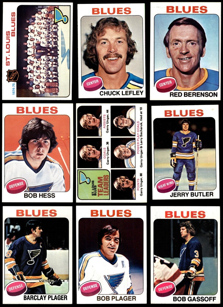 1975-76 Topps St. Louis Blues Team Set 7 - NM 6622933