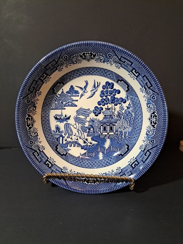 Blue Willow Ware Churchill England Vegetable Serving Bowl 9