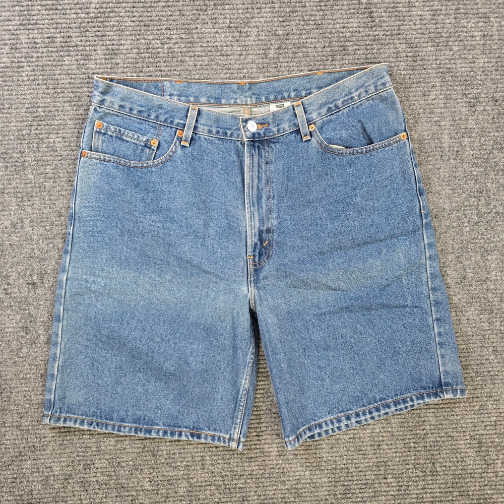 Levi's 550 Shorts Men's 38 Blue Medium Wash Relaxed Fit Vintage Y2K Denim