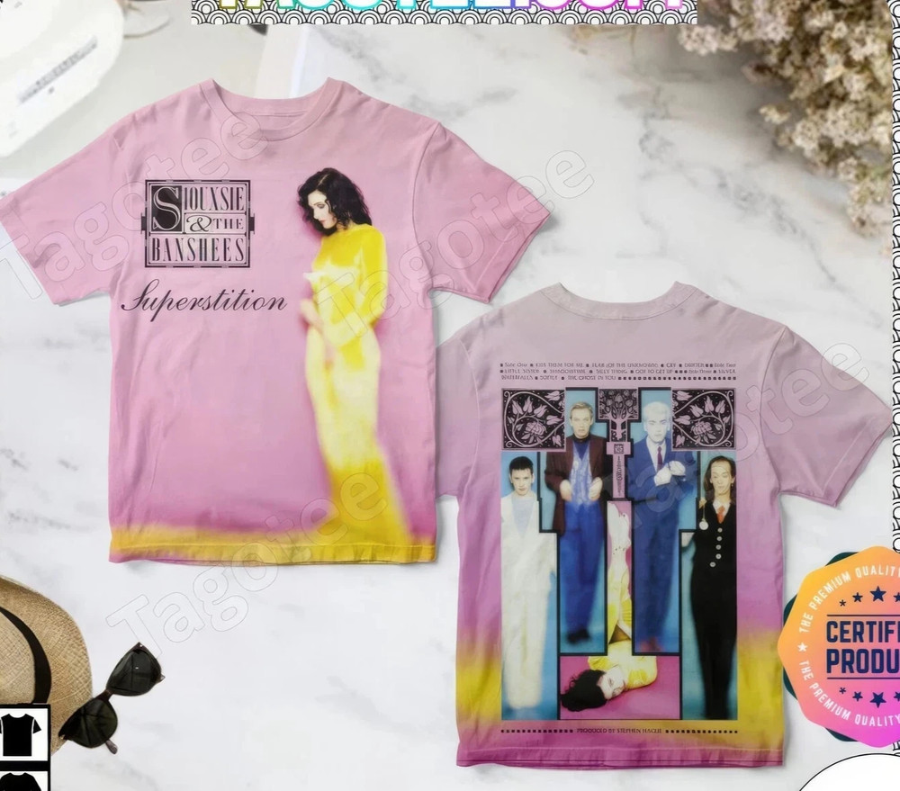 Siouxsie And The Banshees Superstition Album Cover 3D T Shirt