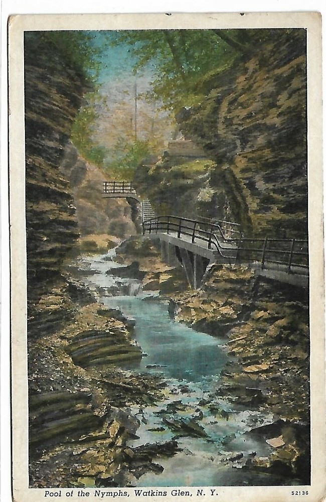 VTG Postcard - Pool of the Nymphs, Watkins Glen, NY