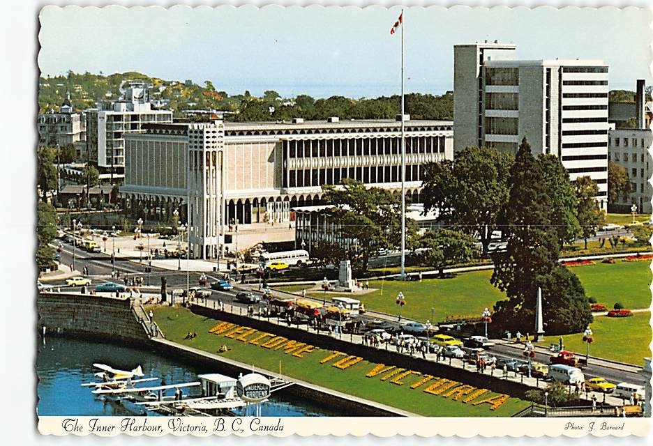 Postcard Inner Harbour Victoria BC Canada
